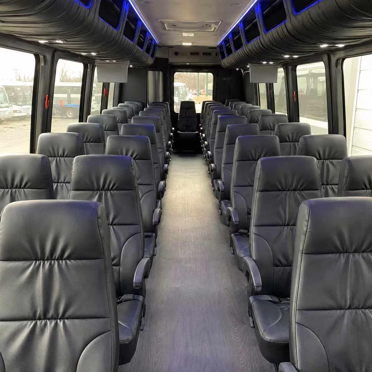 25 passenger minibus inside