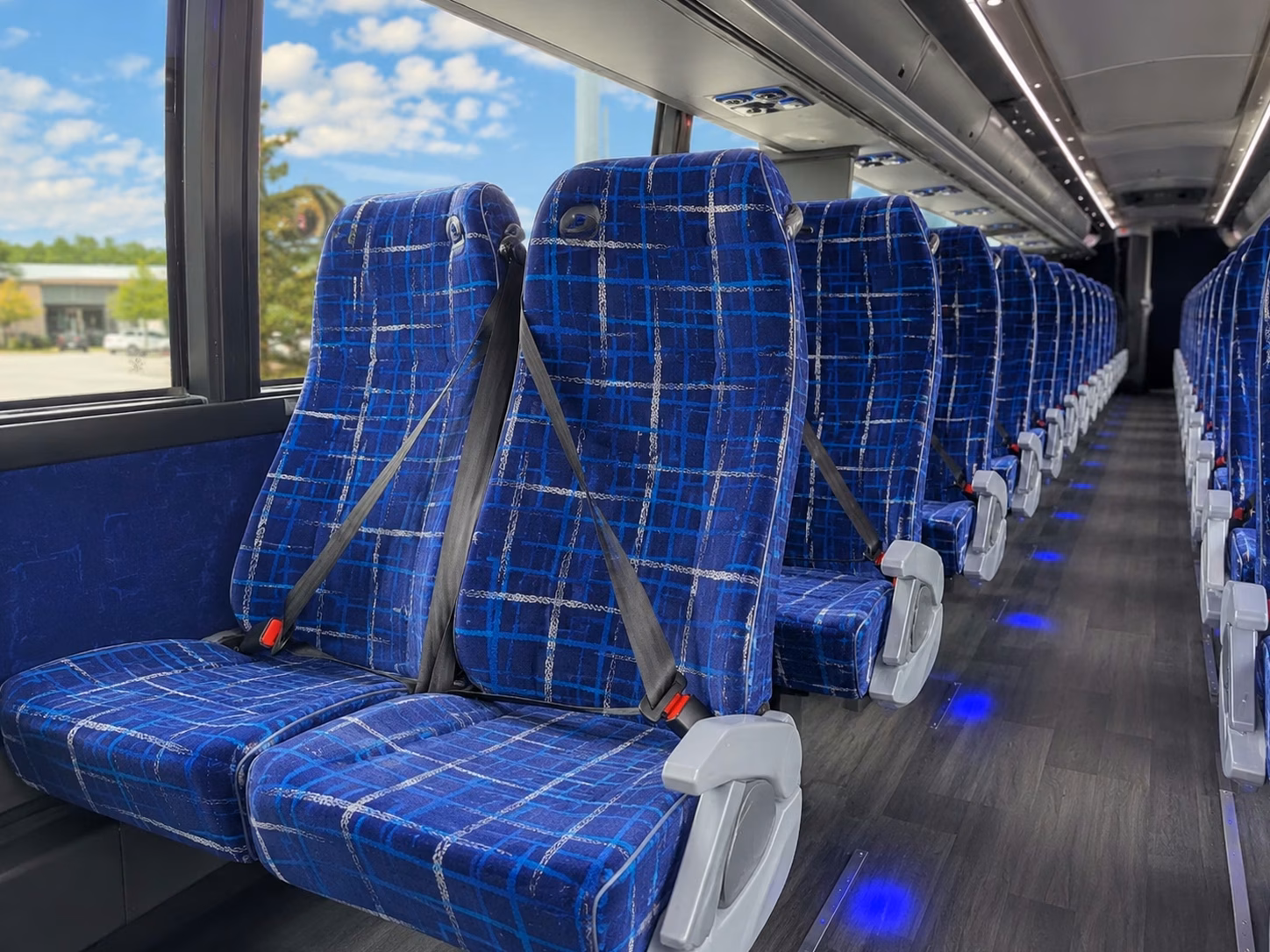 wichita charter bus interior