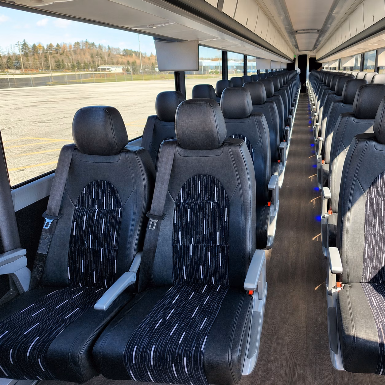 wichita charter bus rental inside