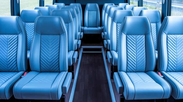 wichita 18 passenger minibus interior