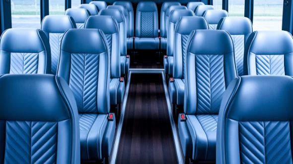 wichita 28 passenger minibus inside