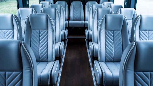 wichita 28 passenger minibus interior