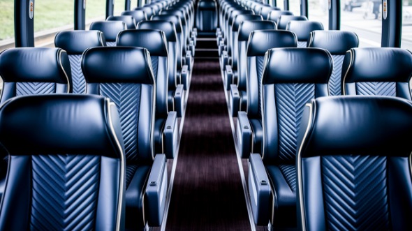 wichita 50 passenger charter bus inside
