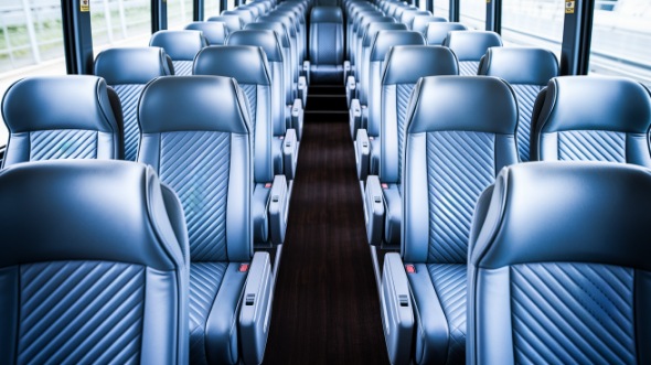wichita 50 passenger charter bus interior