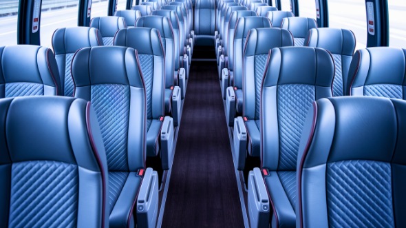 wichita 54 passenger charter bus interior