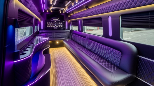 wichita party bus rental inside