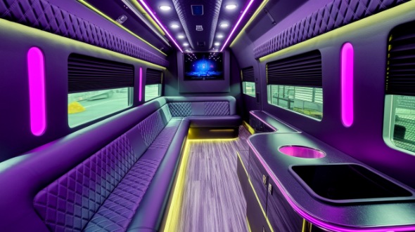 wichita sprinter limo rental interior